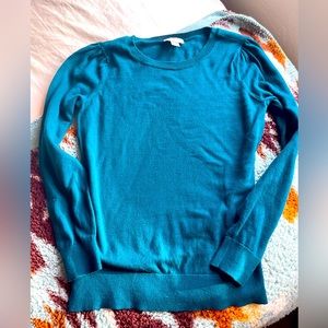 Women’s Loft XS blue Crewneck knit sweater